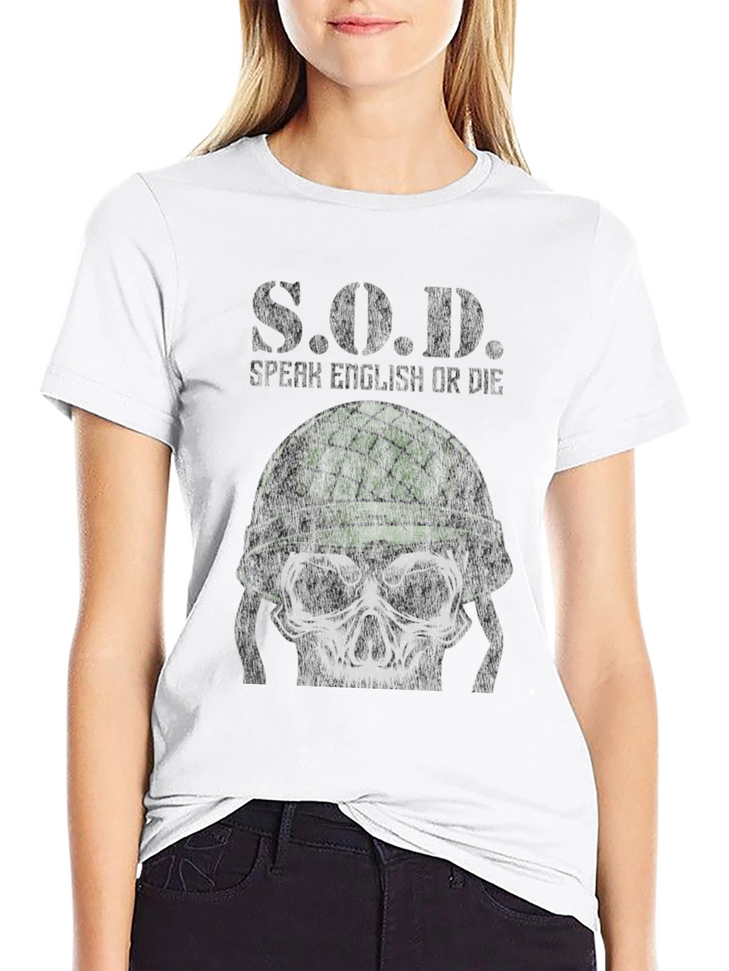 Skull Soldier Graphic T-Shirt