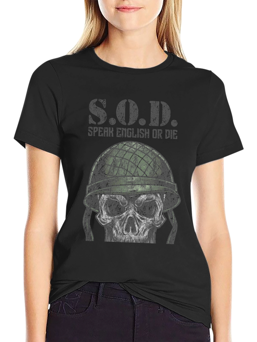 Skull Soldier Graphic T-Shirt
