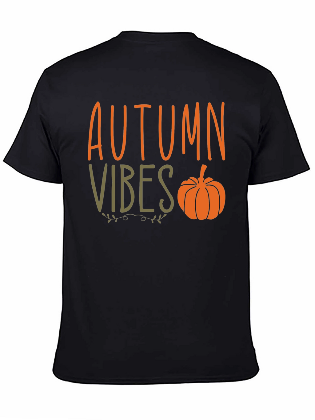 Autumn Vibes Pumpkin Graphic Tee - Stylish Fall Apparel