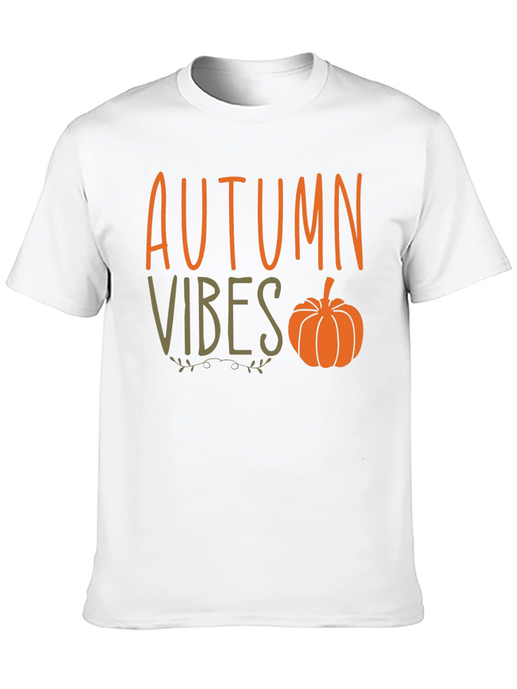 Autumn Vibes Pumpkin Graphic Tee - Stylish Fall Apparel