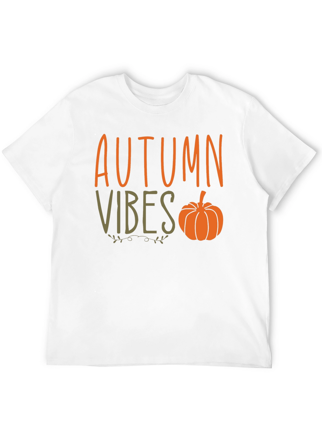 Autumn Vibes Pumpkin Graphic Tee - Stylish Fall Apparel