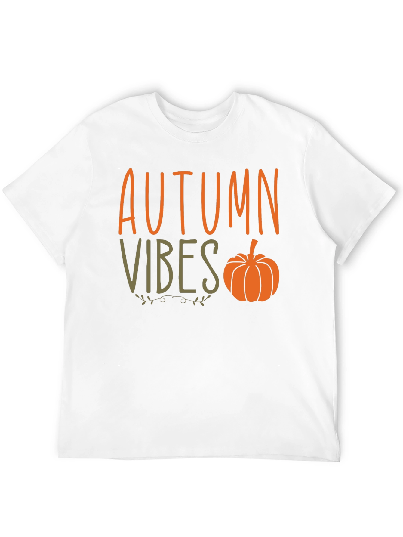 Autumn Vibes Pumpkin Graphic Tee - Stylish Fall Apparel