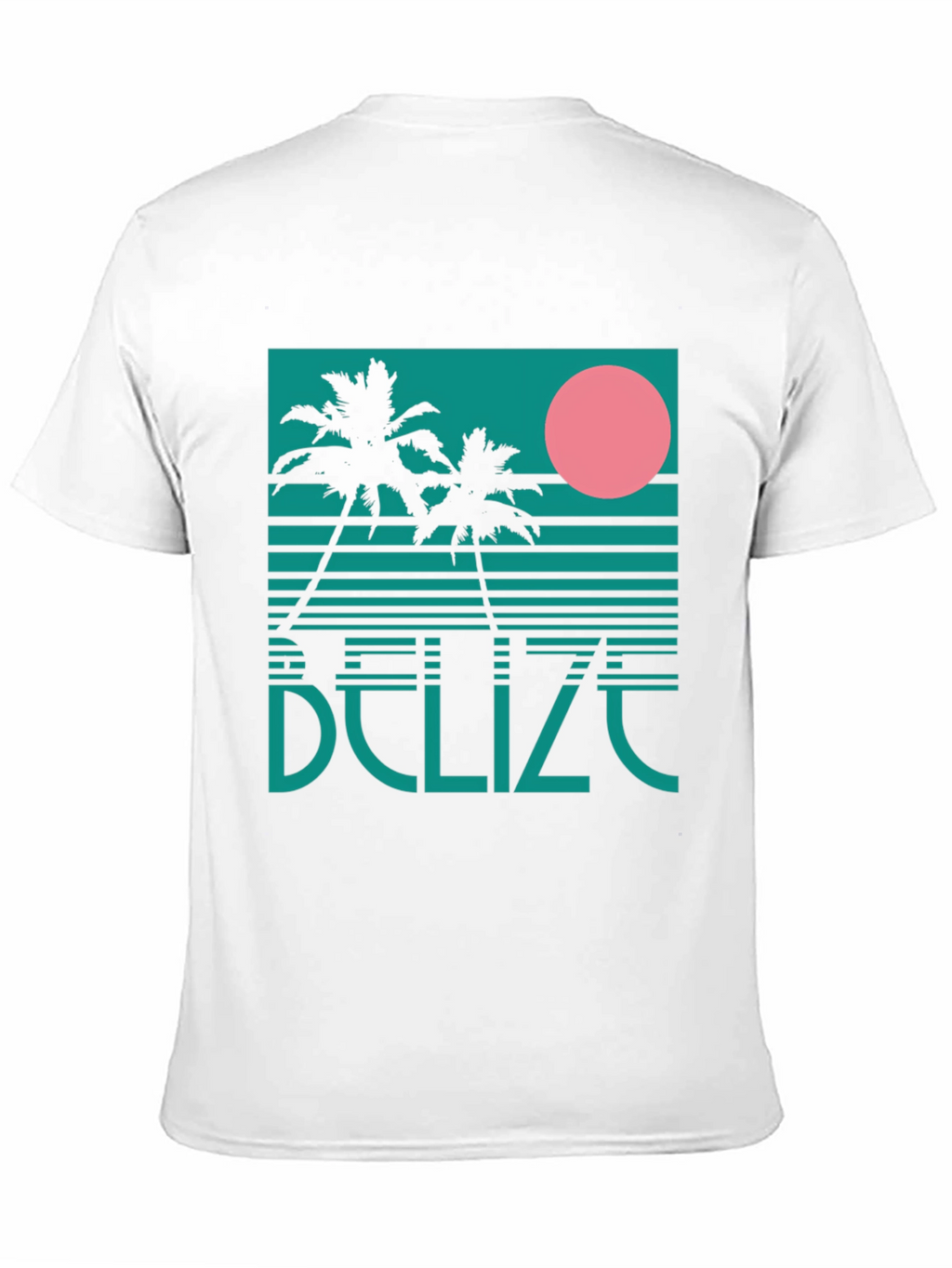 Belize Retro Palm Tree Graphic T-Shirt