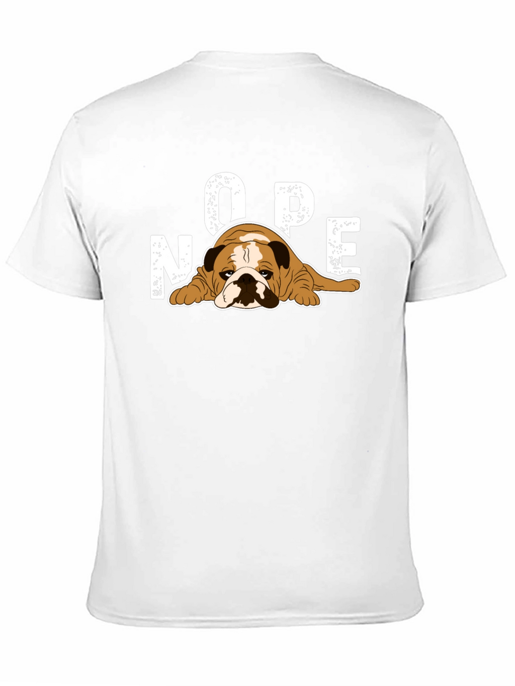 Nope Bulldog Graphic T-Shirt