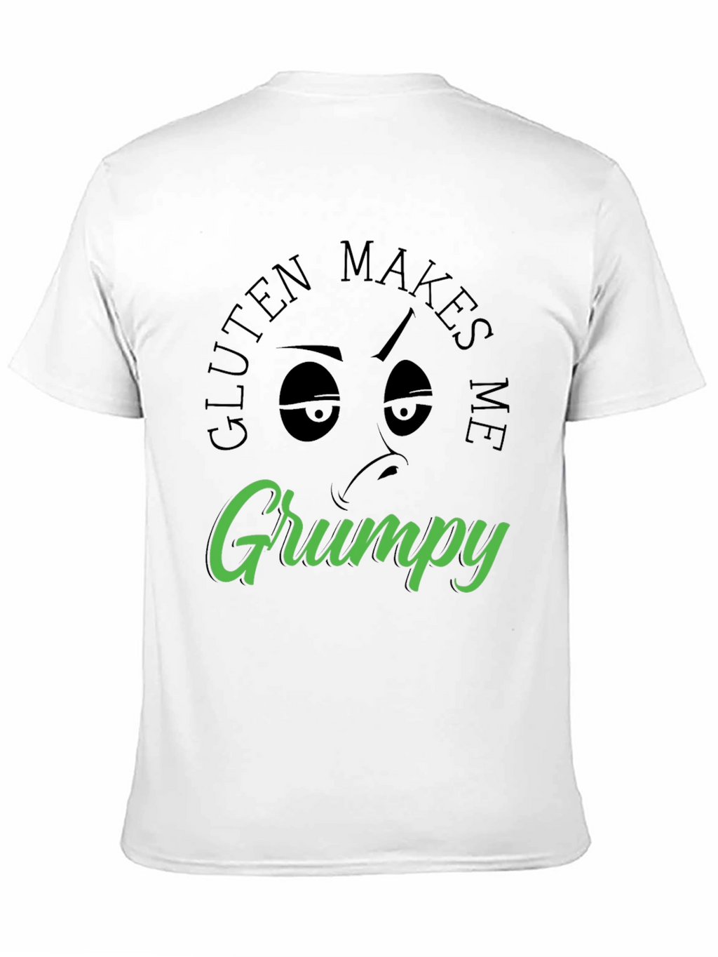 Gluten Makes Me Grumpy T-Shirt - Black