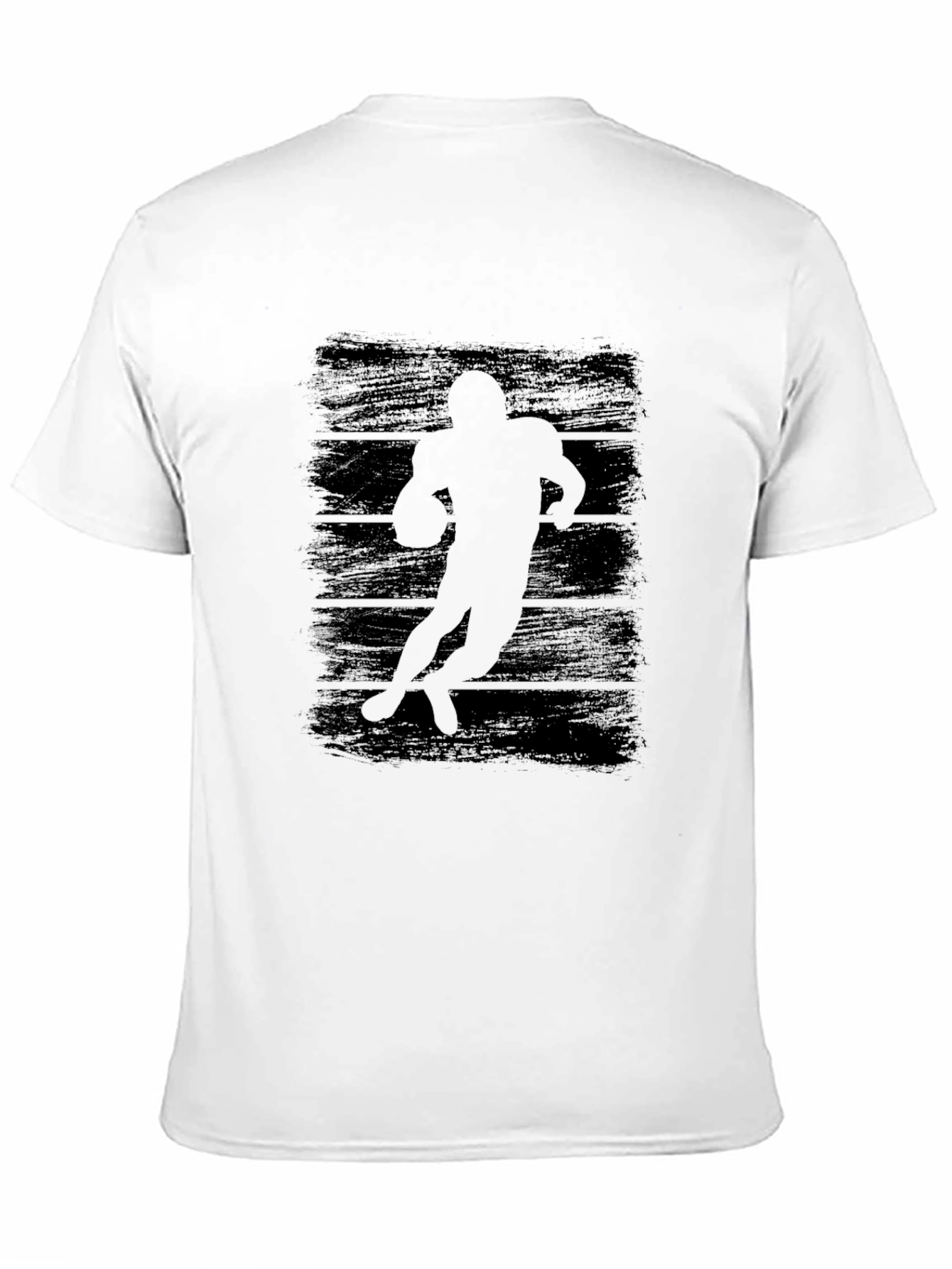 Football Player Silhouette Graphic Tee