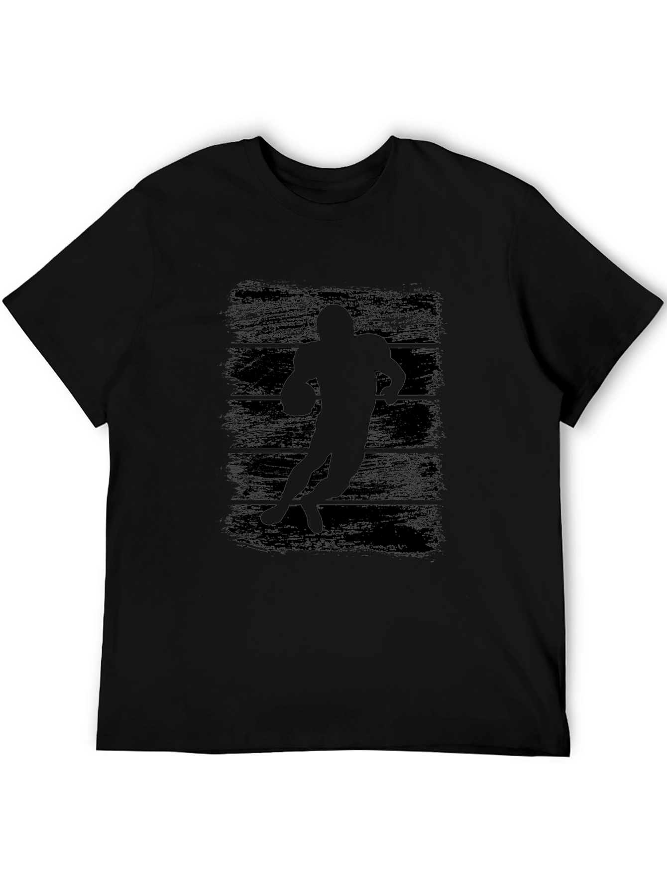 Football Player Silhouette Graphic Tee