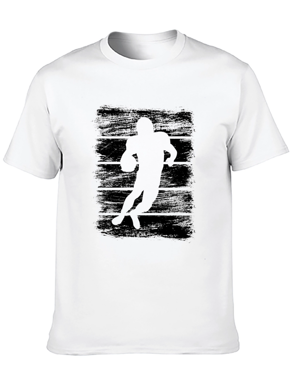 Football Player Silhouette Graphic Tee