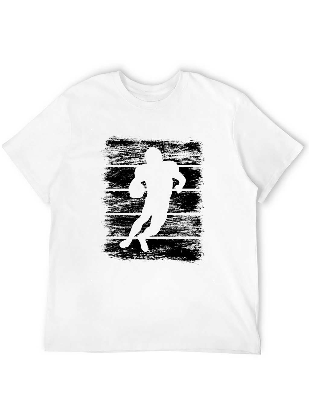 Football Player Silhouette Graphic Tee