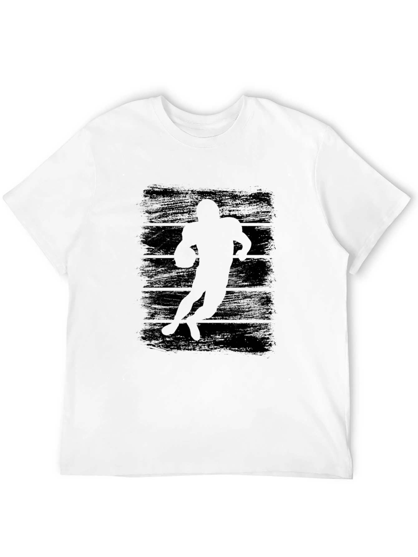 Football Player Silhouette Graphic Tee