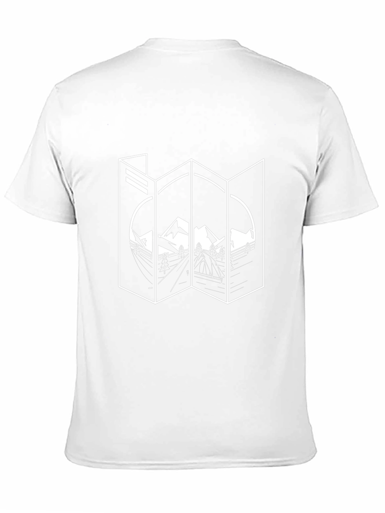 Mountain Map Graphic Tee - Adventure Awaits!