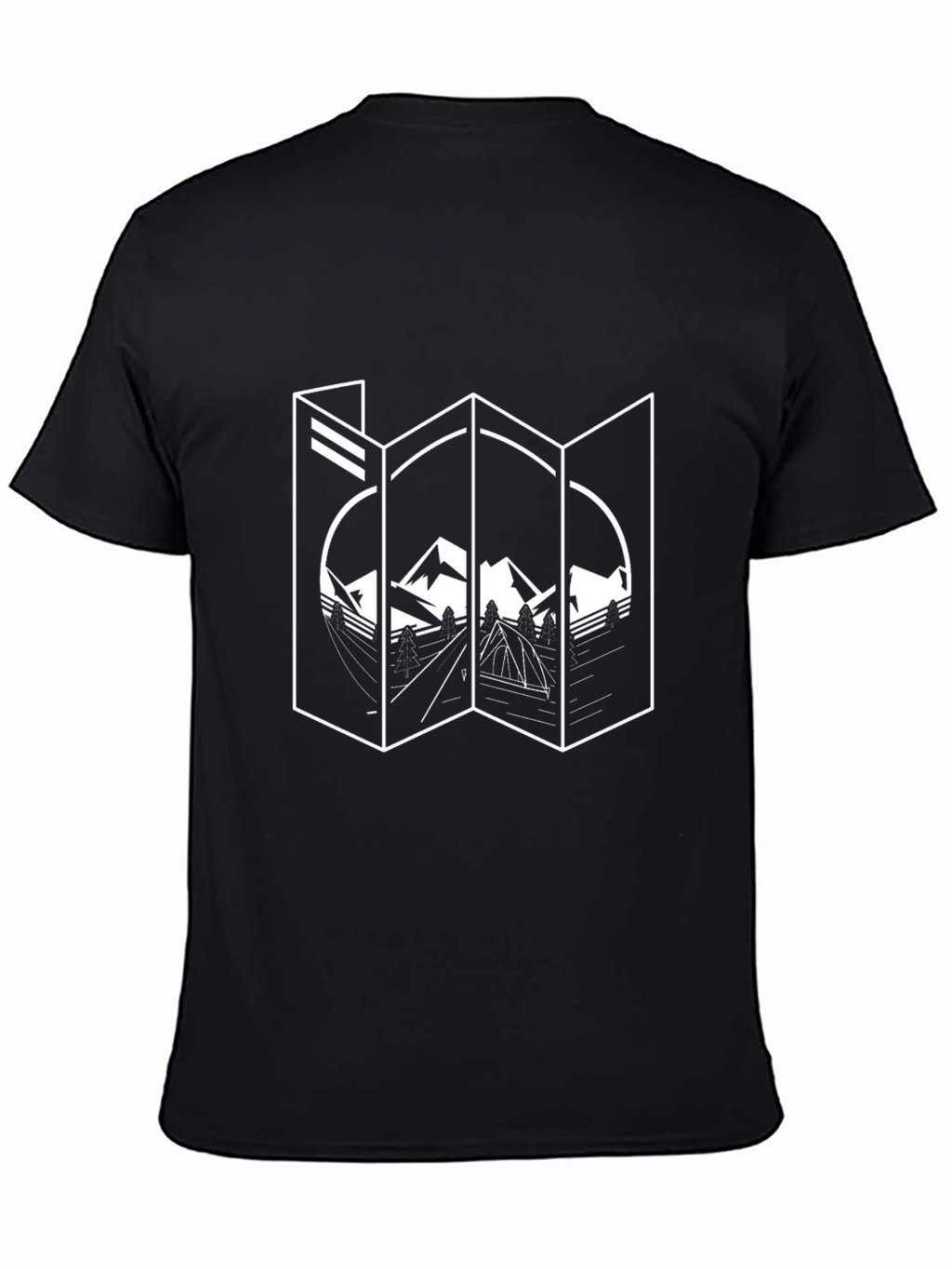 Mountain Map Graphic Tee - Adventure Awaits!