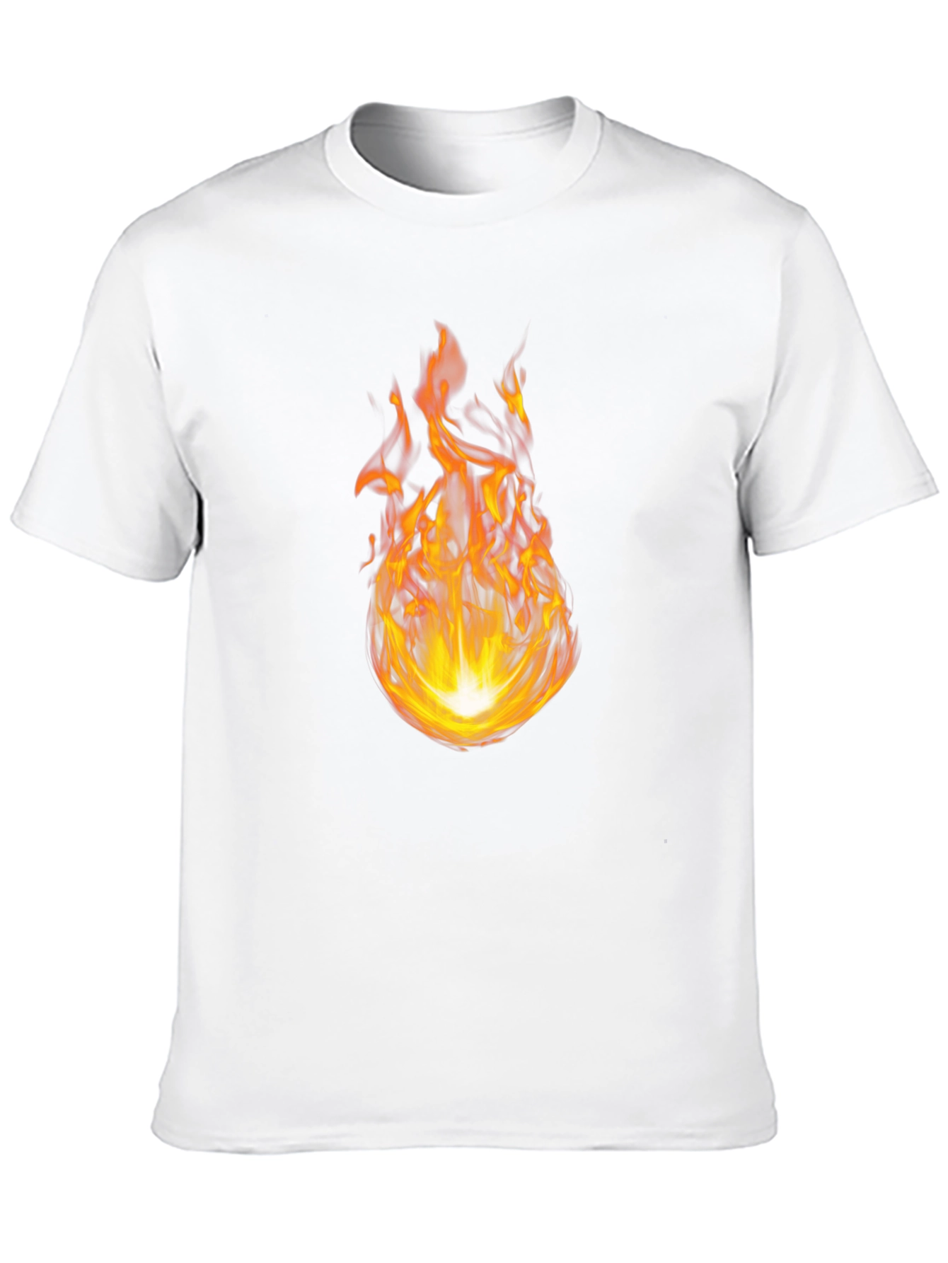 Fiery Flame Graphic Black T-Shirt