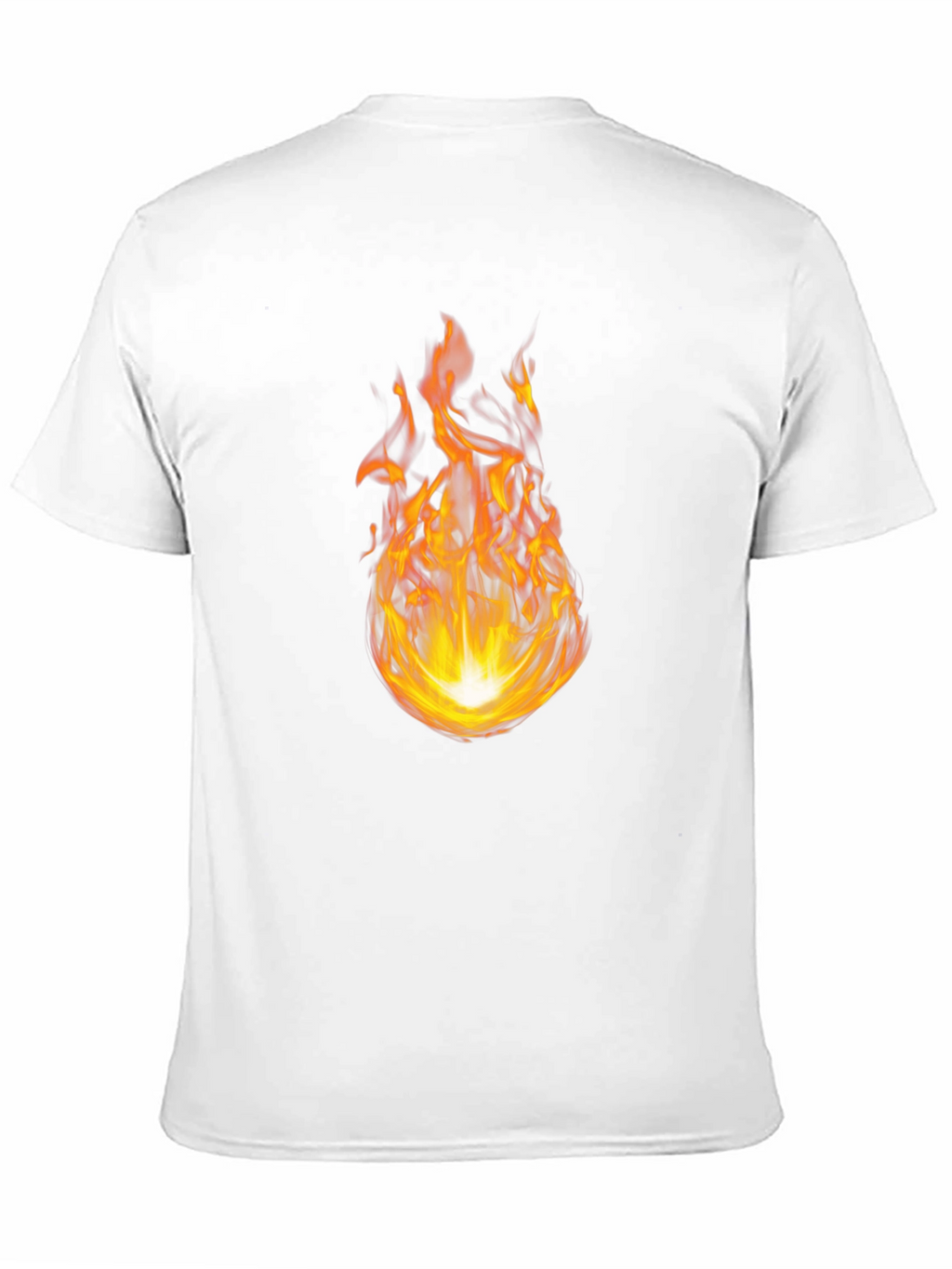 Fiery Flame Graphic Black T-Shirt