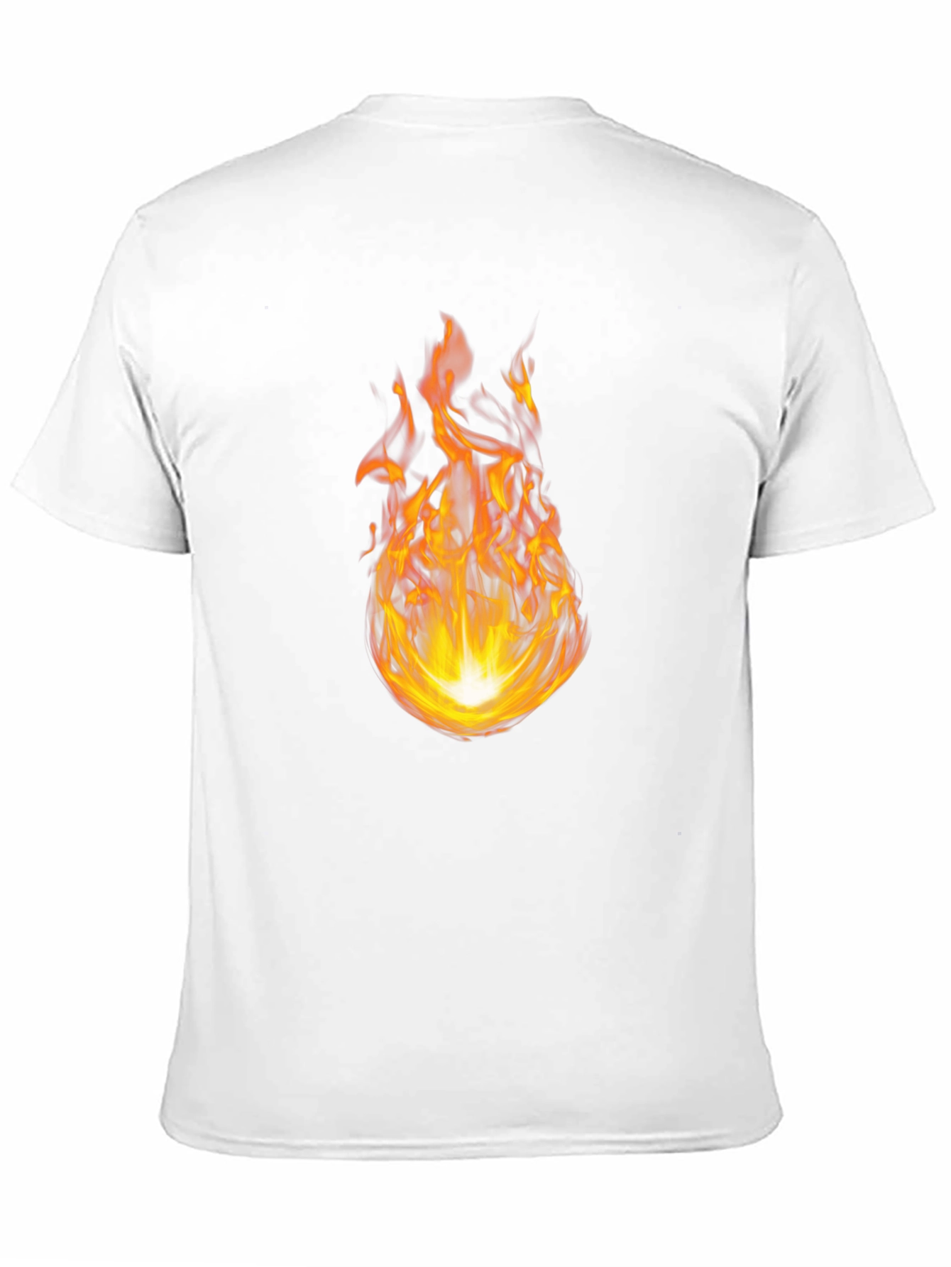 Fiery Flame Graphic Black T-Shirt