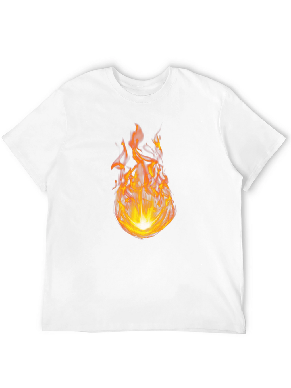 Fiery Flame Graphic Black T-Shirt