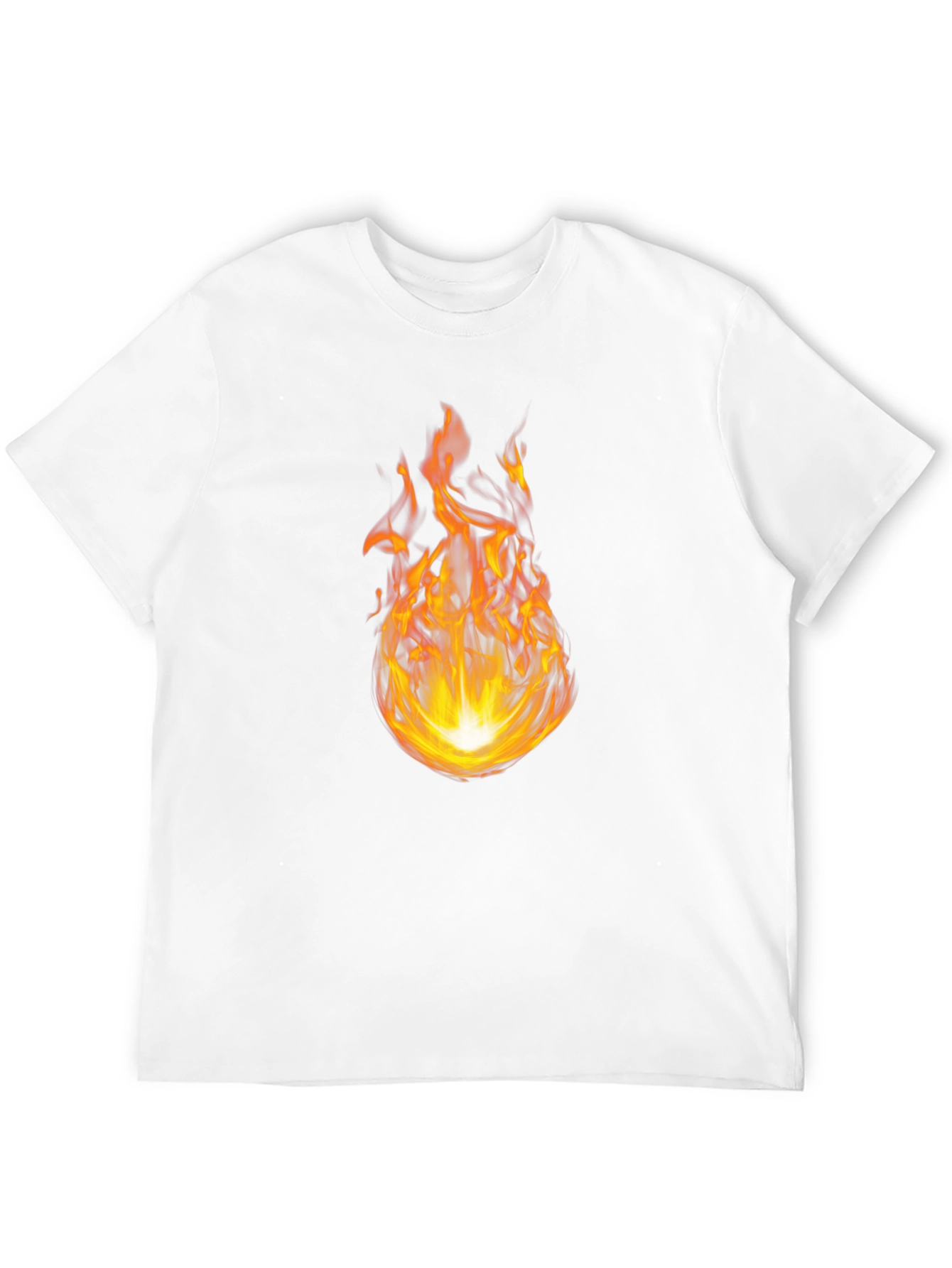 Fiery Flame Graphic Black T-Shirt