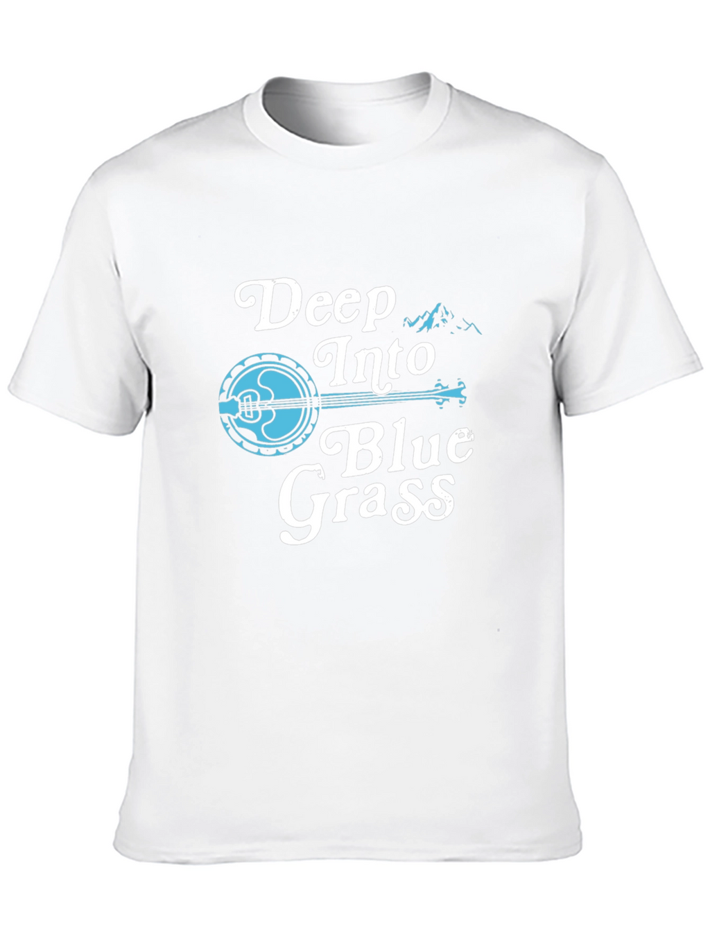 Deep Into Blue Grass Tee - Banjo Music T-Shirt
