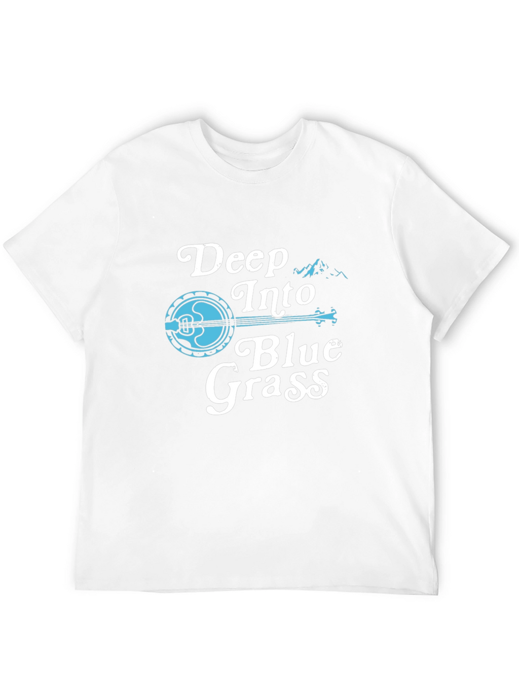 Deep Into Blue Grass Tee - Banjo Music T-Shirt
