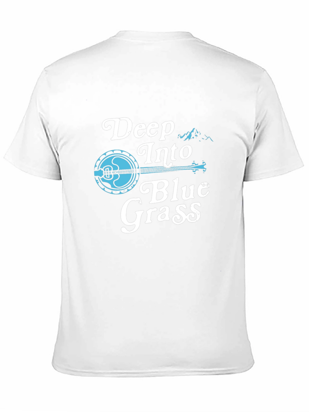Deep Into Blue Grass Tee - Banjo Music T-Shirt
