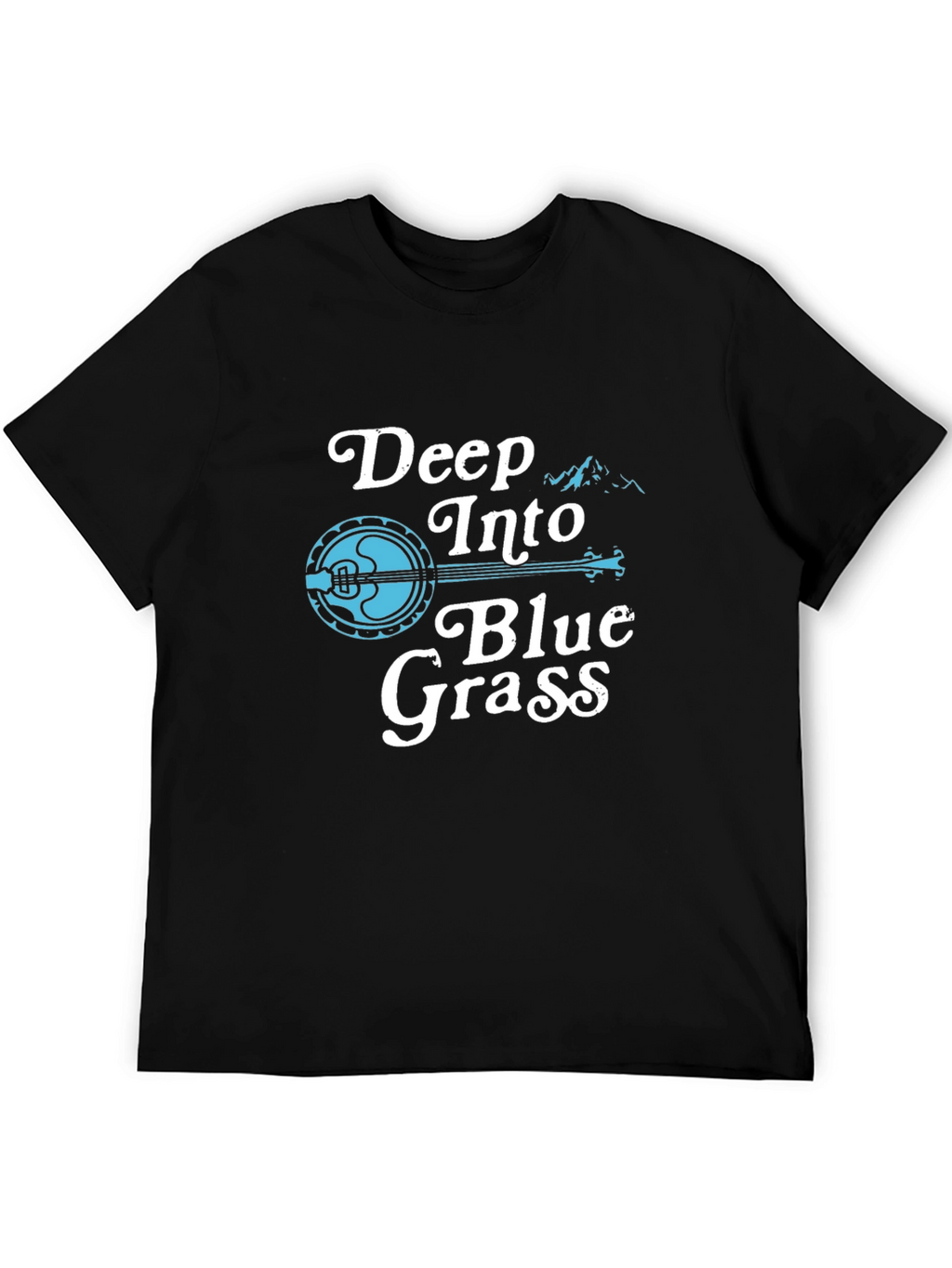 Deep Into Blue Grass Tee - Banjo Music T-Shirt
