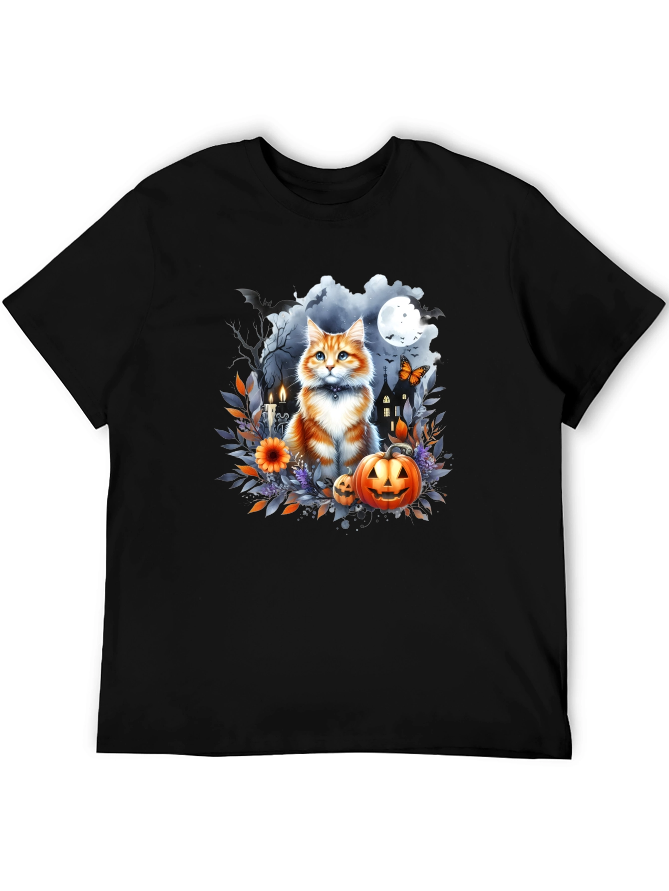 Halloween Cat T-Shirt: Spooky Season Style