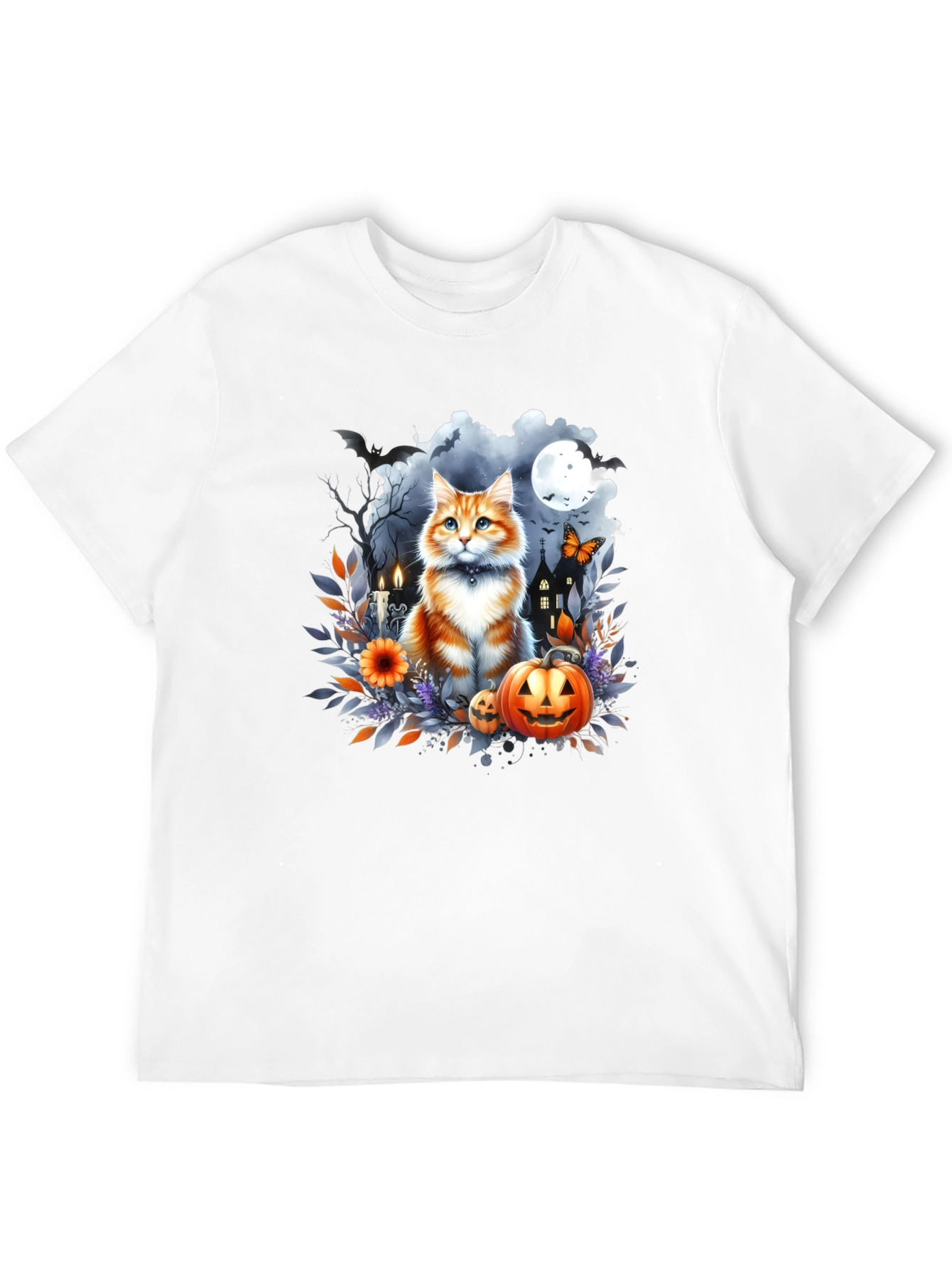 Halloween Cat T-Shirt: Spooky Season Style