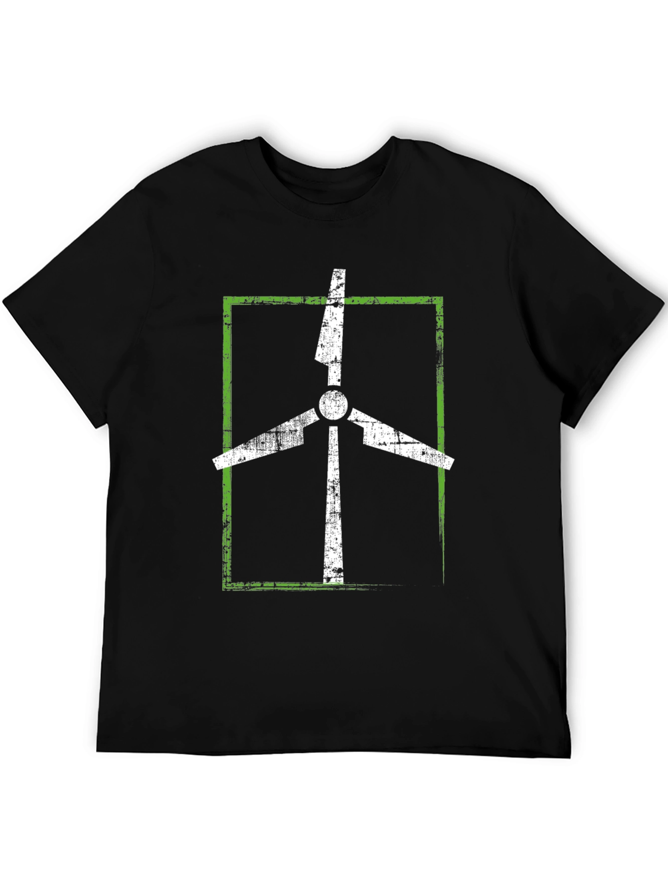 Eco-Friendly Wind Turbine Graphic Tee