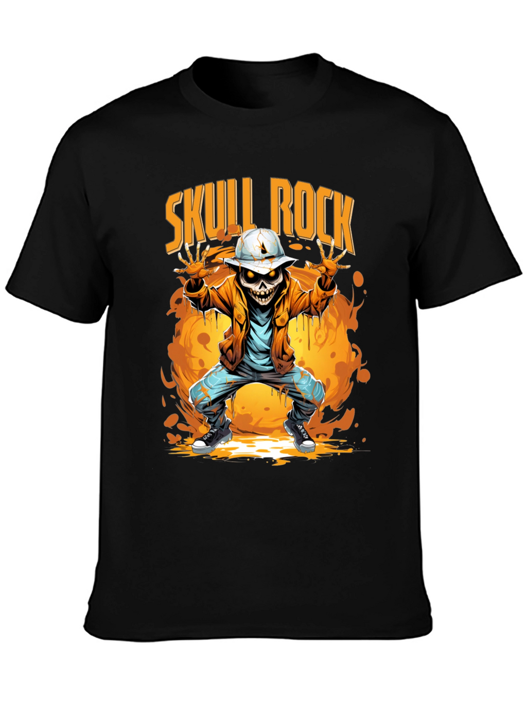 Skull Rock Graphic T-Shirt
