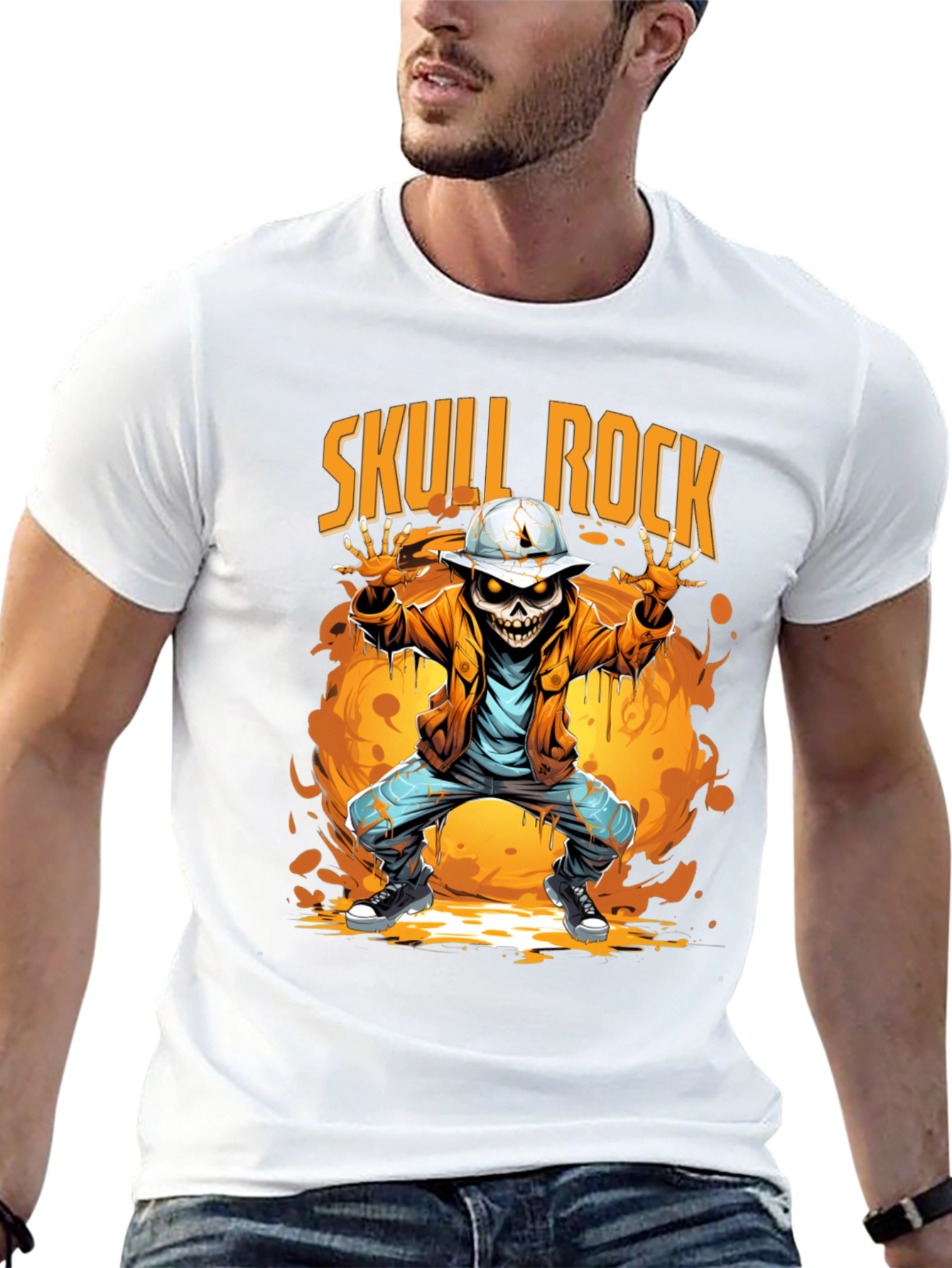 Skull Rock Graphic T-Shirt