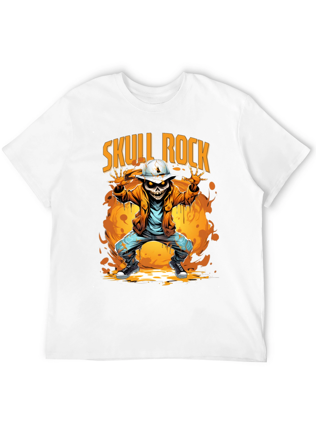 Skull Rock Graphic T-Shirt
