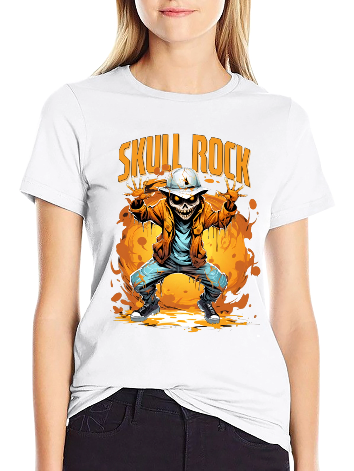 Skull Rock Graphic T-Shirt