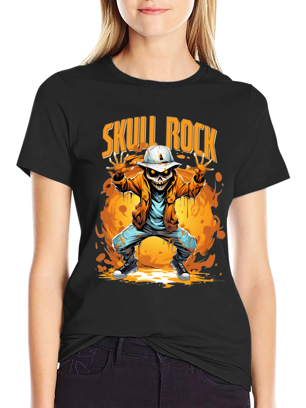 Skull Rock Graphic T-Shirt