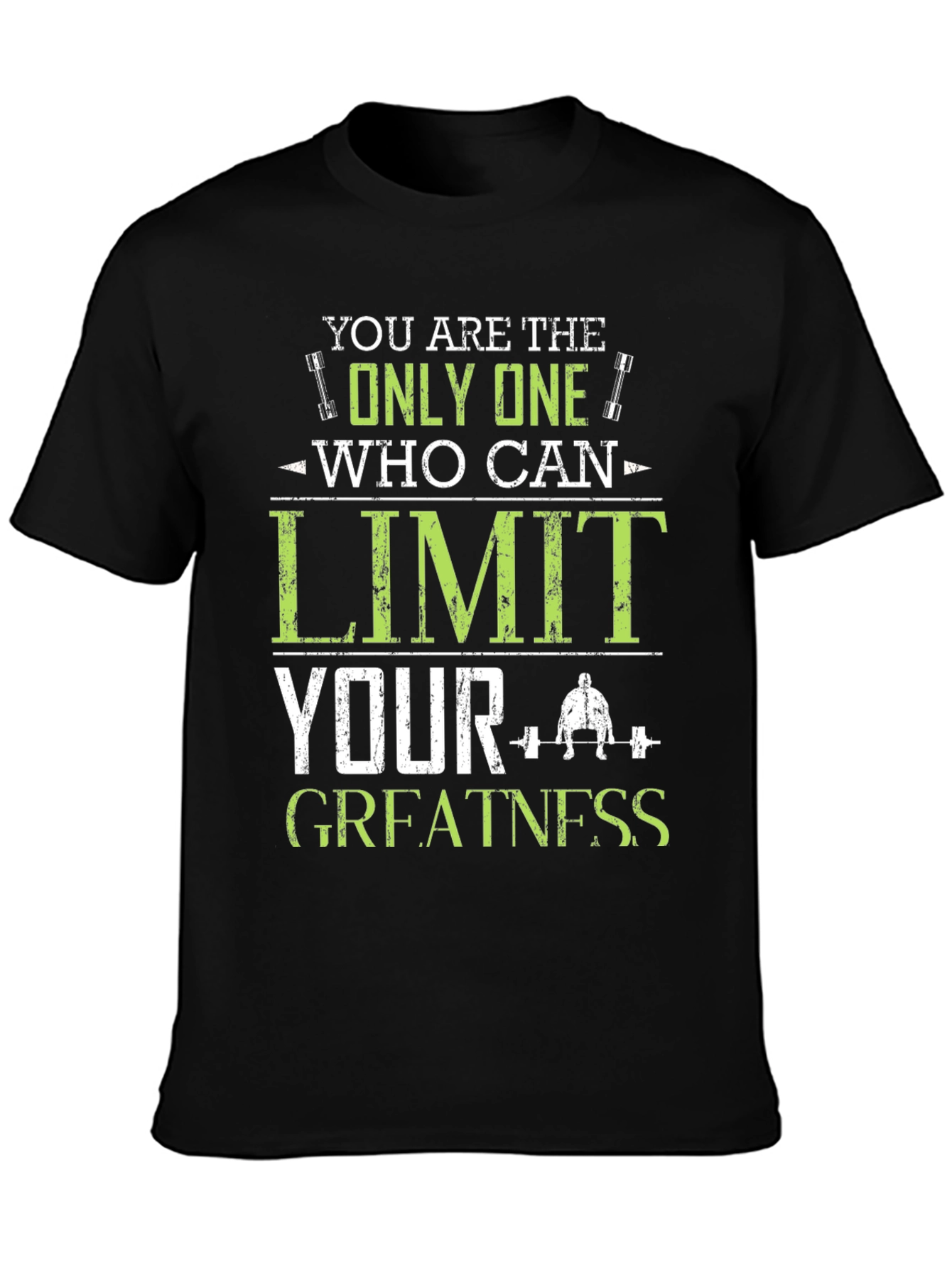 Motivational Fitness T-Shirt - Limit Your Greatness