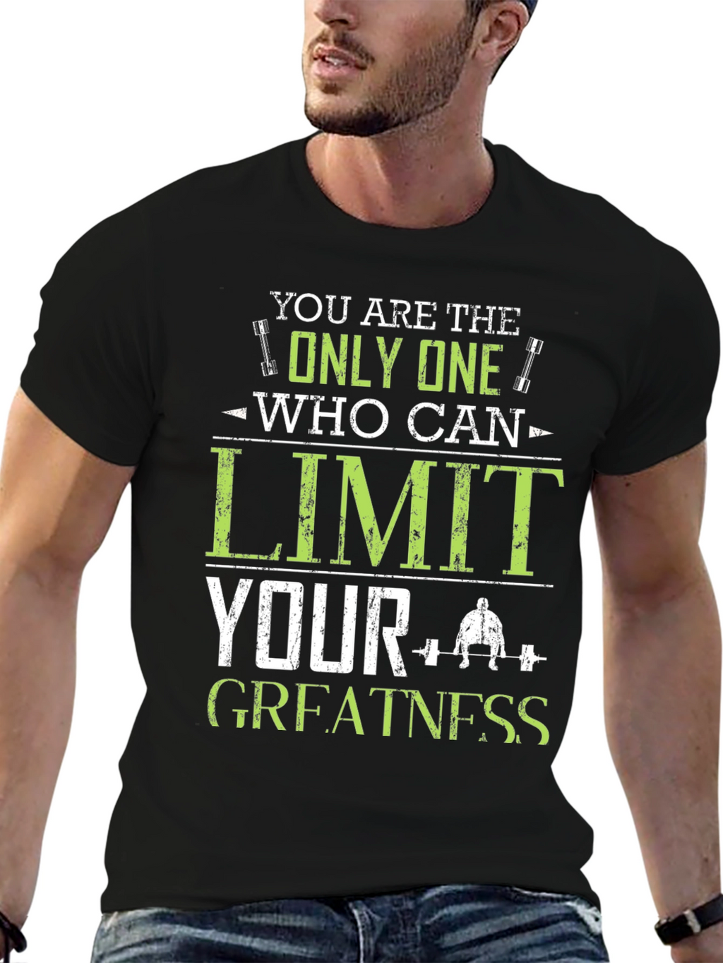 Motivational Fitness T-Shirt - Limit Your Greatness