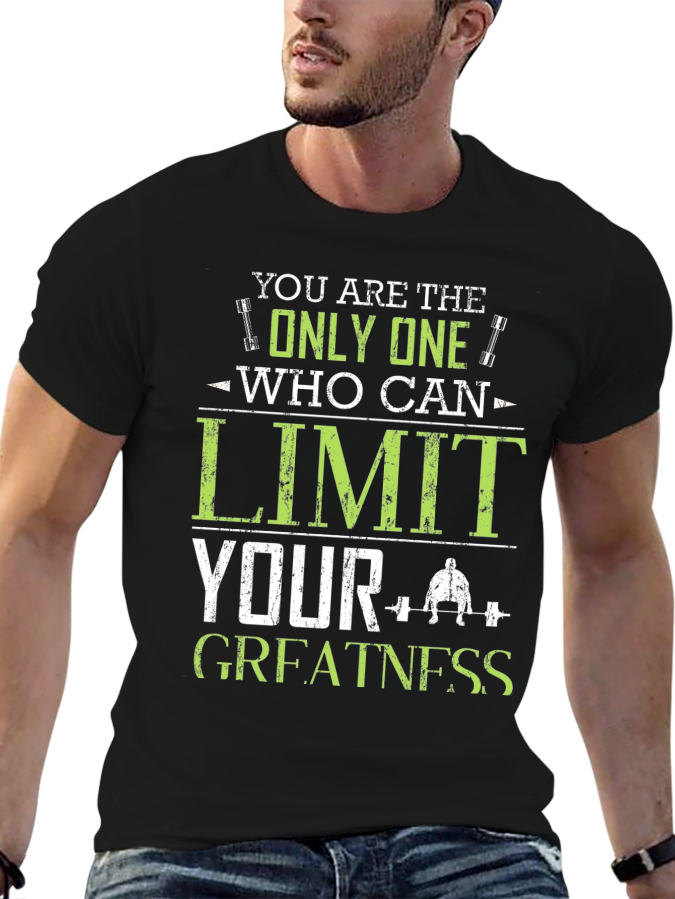 Motivational Fitness T-Shirt - Limit Your Greatness