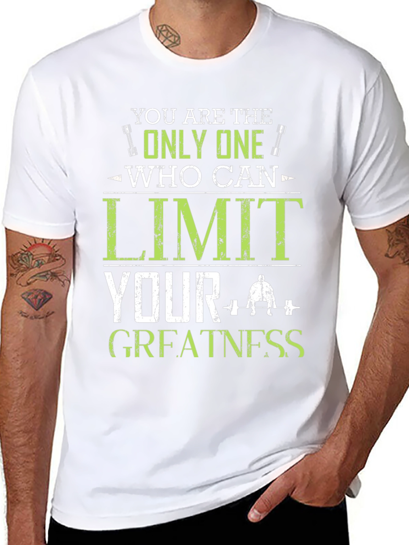 Motivational Fitness T-Shirt - Limit Your Greatness