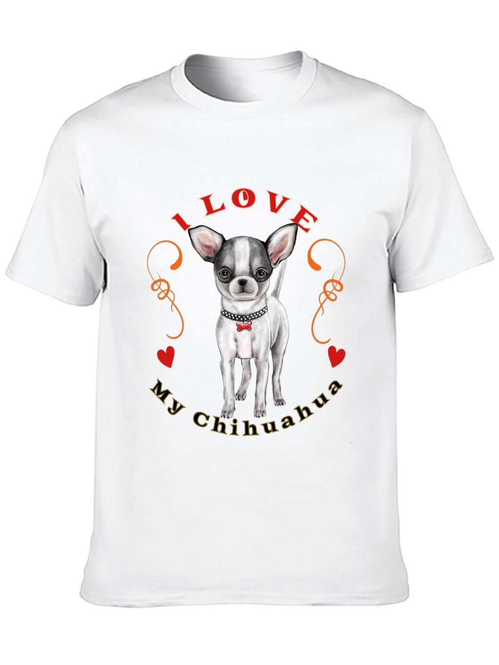 I Love My Chihuahua T-Shirt Cute Dog Tee