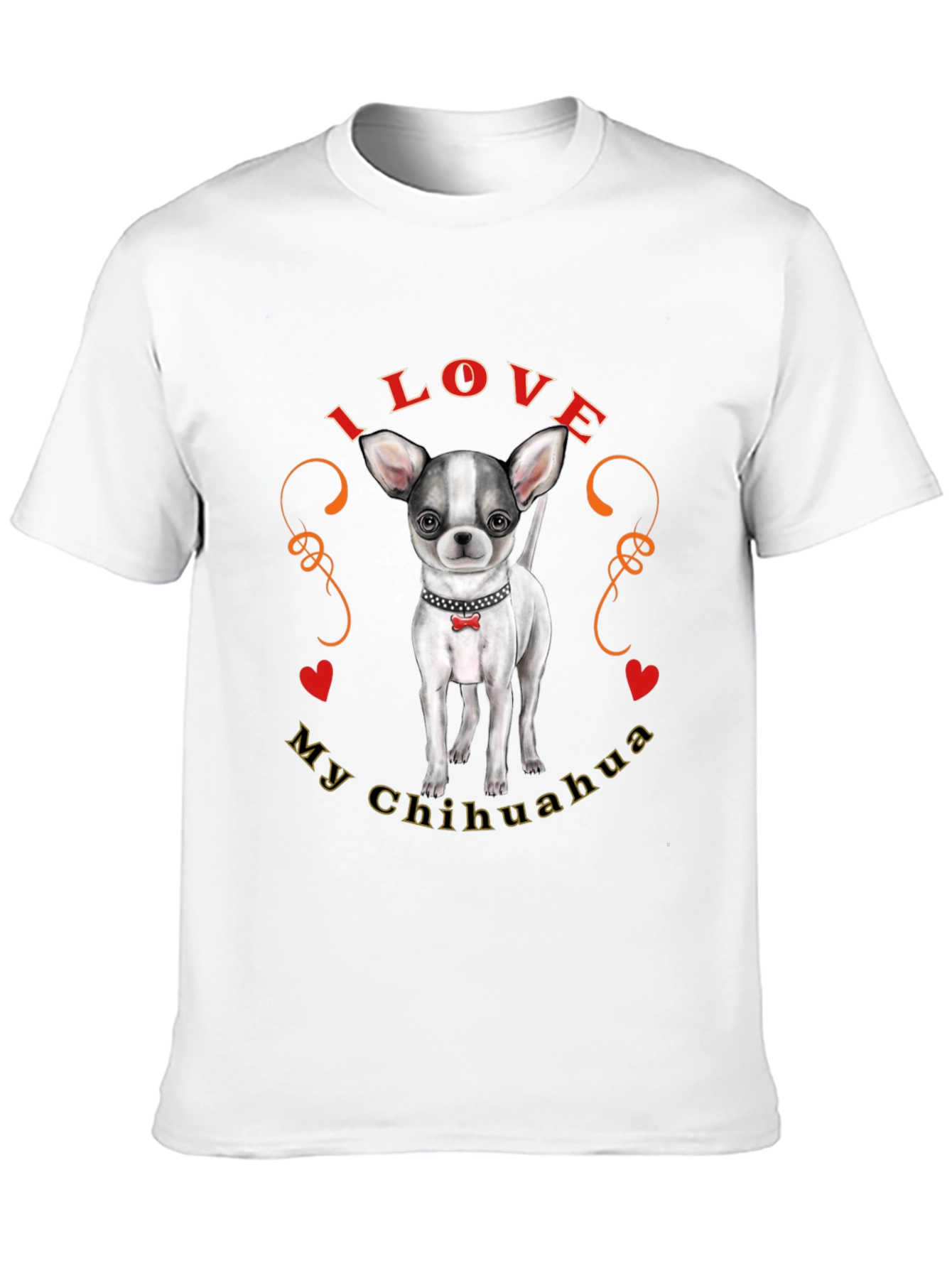 I Love My Chihuahua T-Shirt Cute Dog Tee