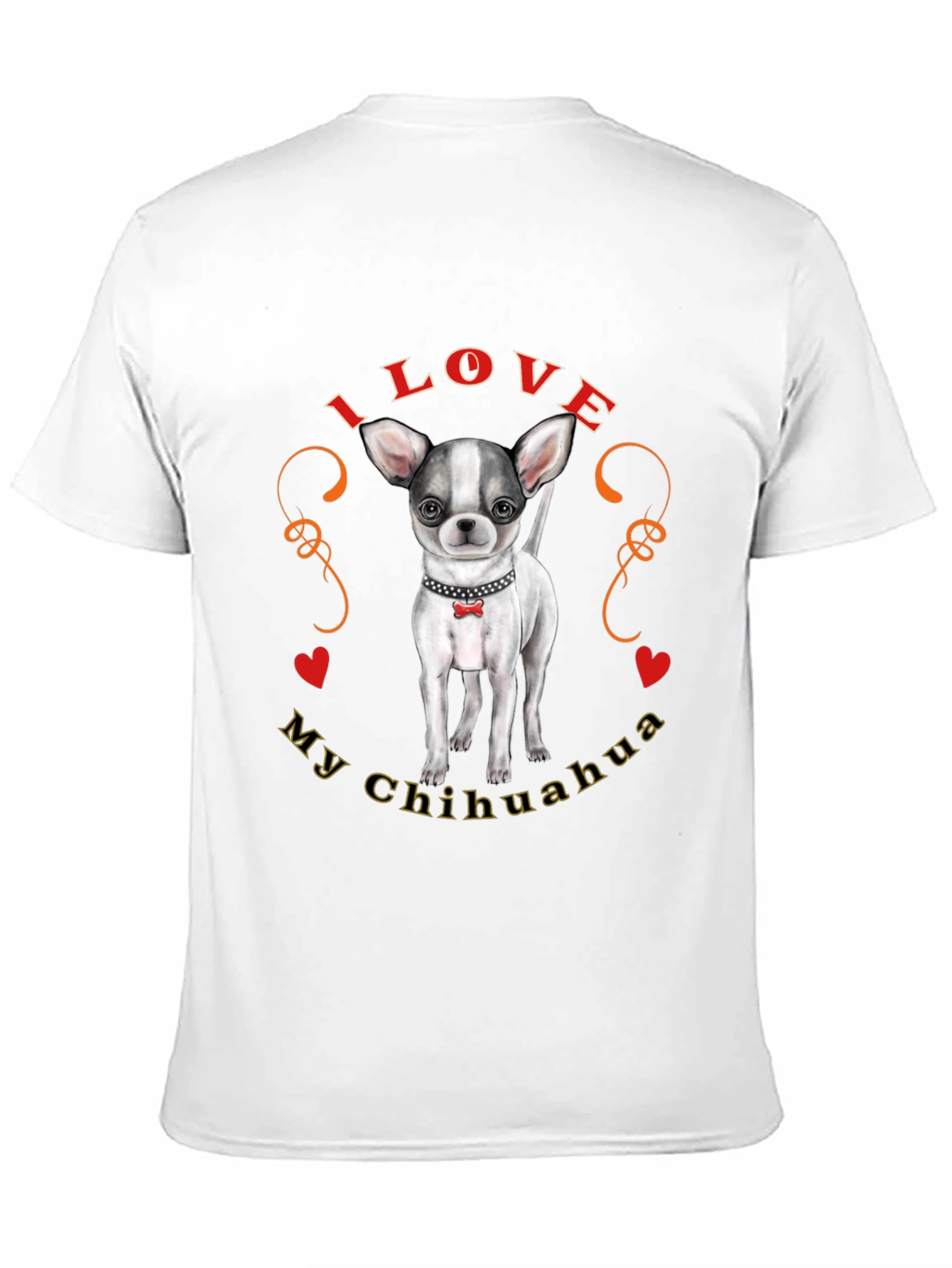 I Love My Chihuahua T-Shirt Cute Dog Tee