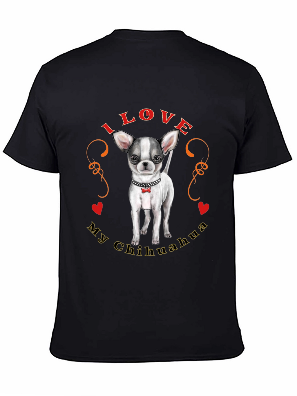 I Love My Chihuahua T-Shirt Cute Dog Tee