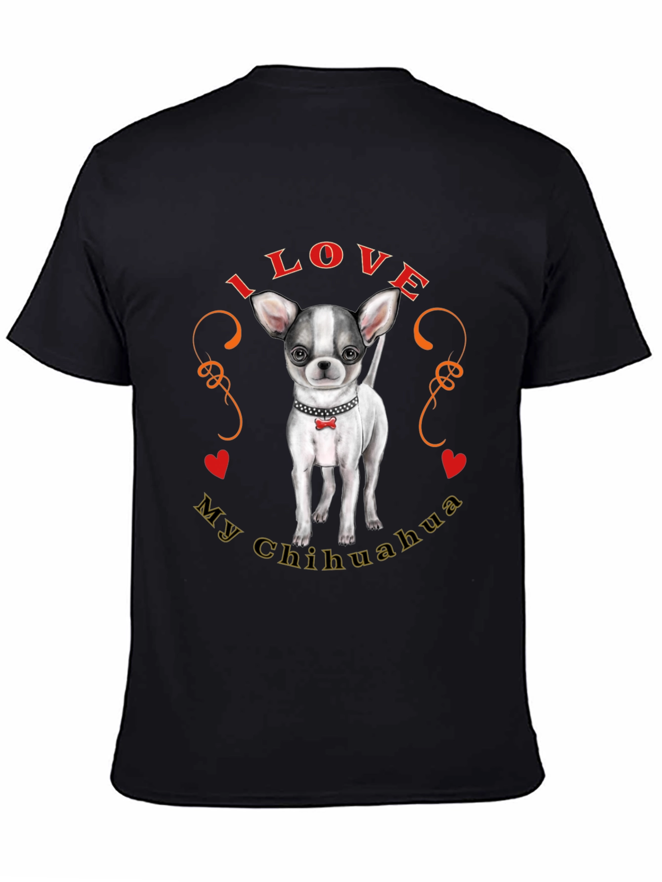 I Love My Chihuahua T-Shirt Cute Dog Tee