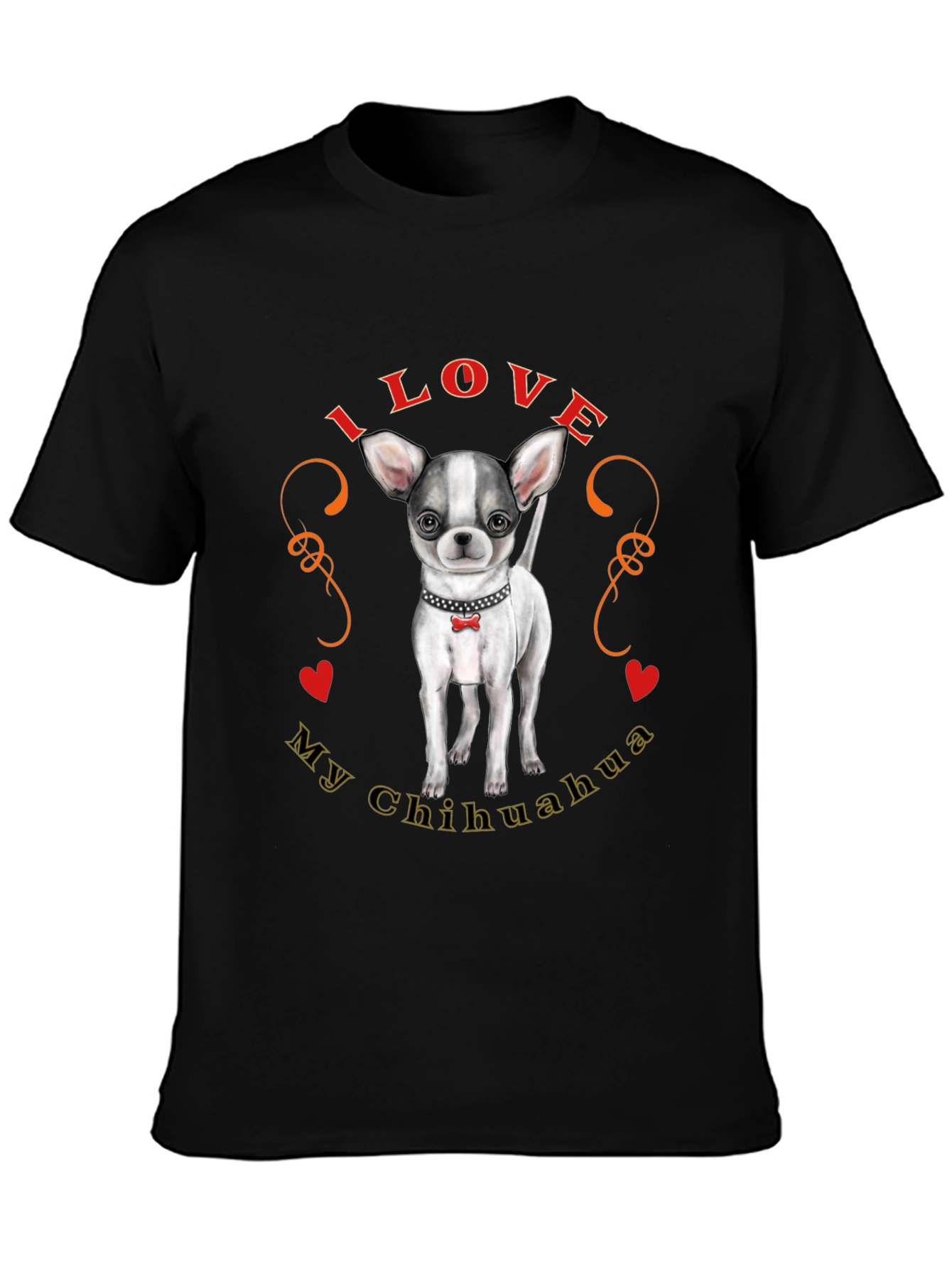 I Love My Chihuahua T-Shirt Cute Dog Tee