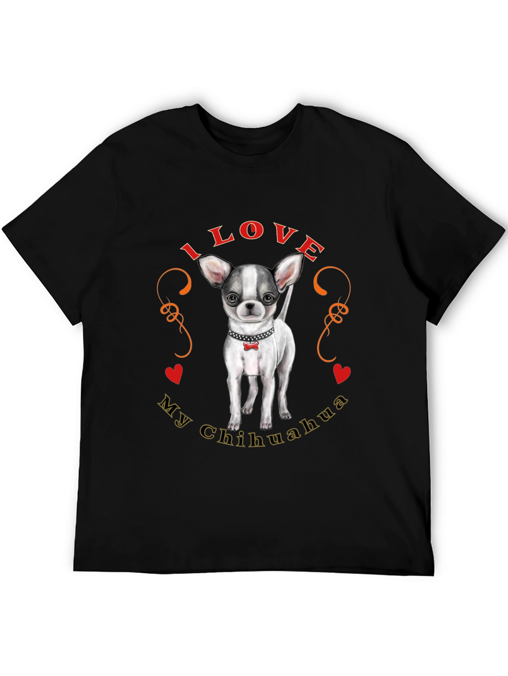 I Love My Chihuahua T-Shirt Cute Dog Tee