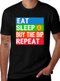 Eat Sleep Bitcoin Dip Repeat T-Shirt Crypto HODL