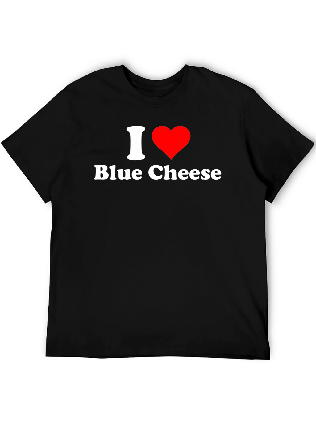 I Heart Blue Cheese Graphic T-Shirt - Black