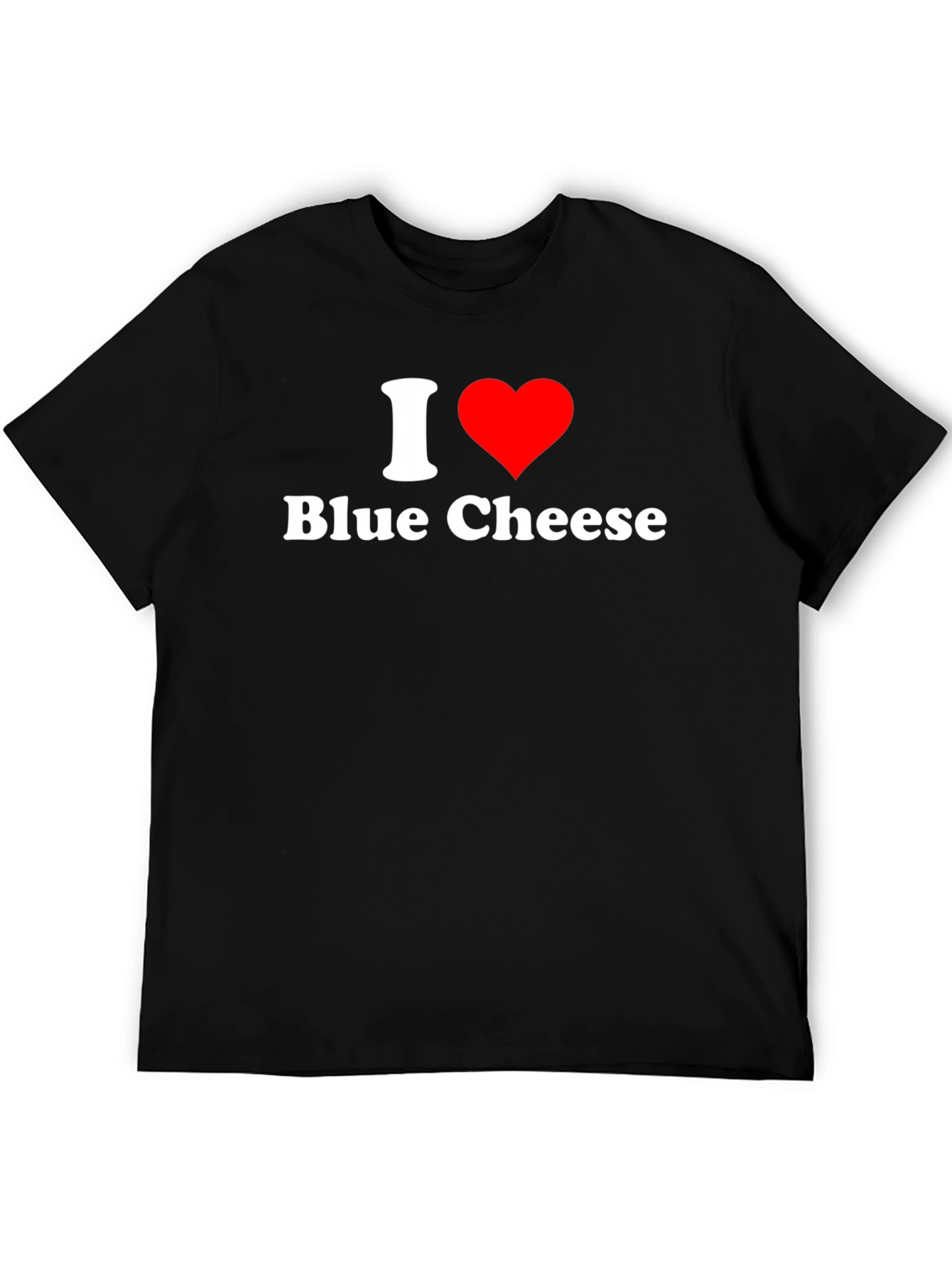 I Heart Blue Cheese Graphic T-Shirt - Black