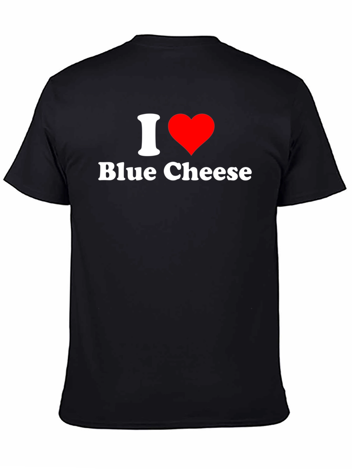 I Heart Blue Cheese Graphic T-Shirt - Black