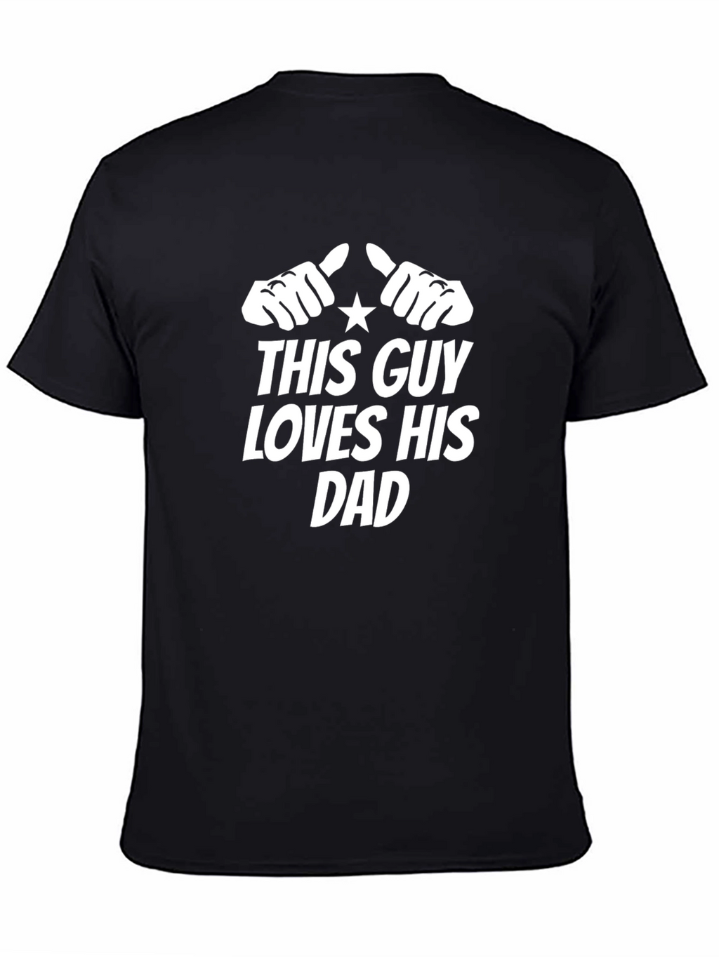 This Guy Loves His Dad T-Shirt - Black