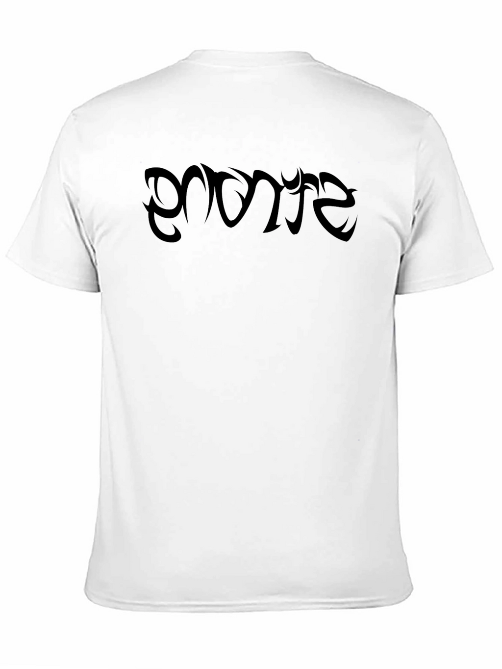 Black T-Shirt with Artistic Graphic Print